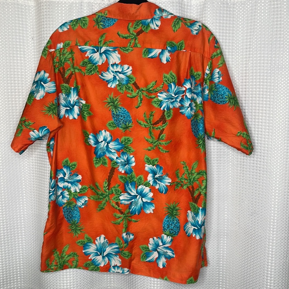 Hilo Hattie Vintage Aloha Shirt Button Down Hawaiian Floral Tropical Cruise Sz L - Picture 5 of 8